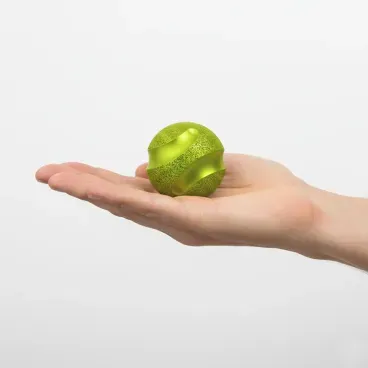 Brinquedo-Bola-Macica-Slim-Ball-Stark-Pet-Verde-40mm-na-palma-da-mao