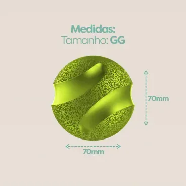 Brinquedo-Bola-Macica-Slim-Ball-Stark-Pet-Verde-medidas-70mm