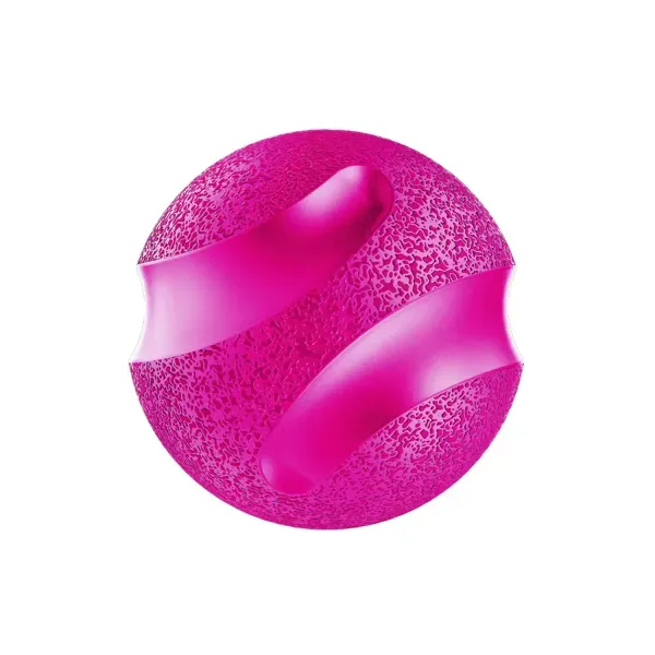 Brinquedo Bola Maciça Slim Ball Stark Pet Rosa 60 mm