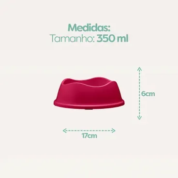 Medidas-do-Comedouro-Bowl-Antiderrapante-Stark-Pet-Magenta-350ml