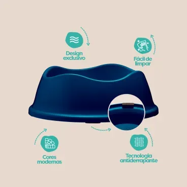 Detalhes-do-Comedouro-Bowl-Antiderrapante-Stark-Pet-Azul