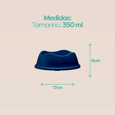 Medidas-do-Comedouro-Bowl-Antiderrapante-Stark-Pet-Azul-de-350ml