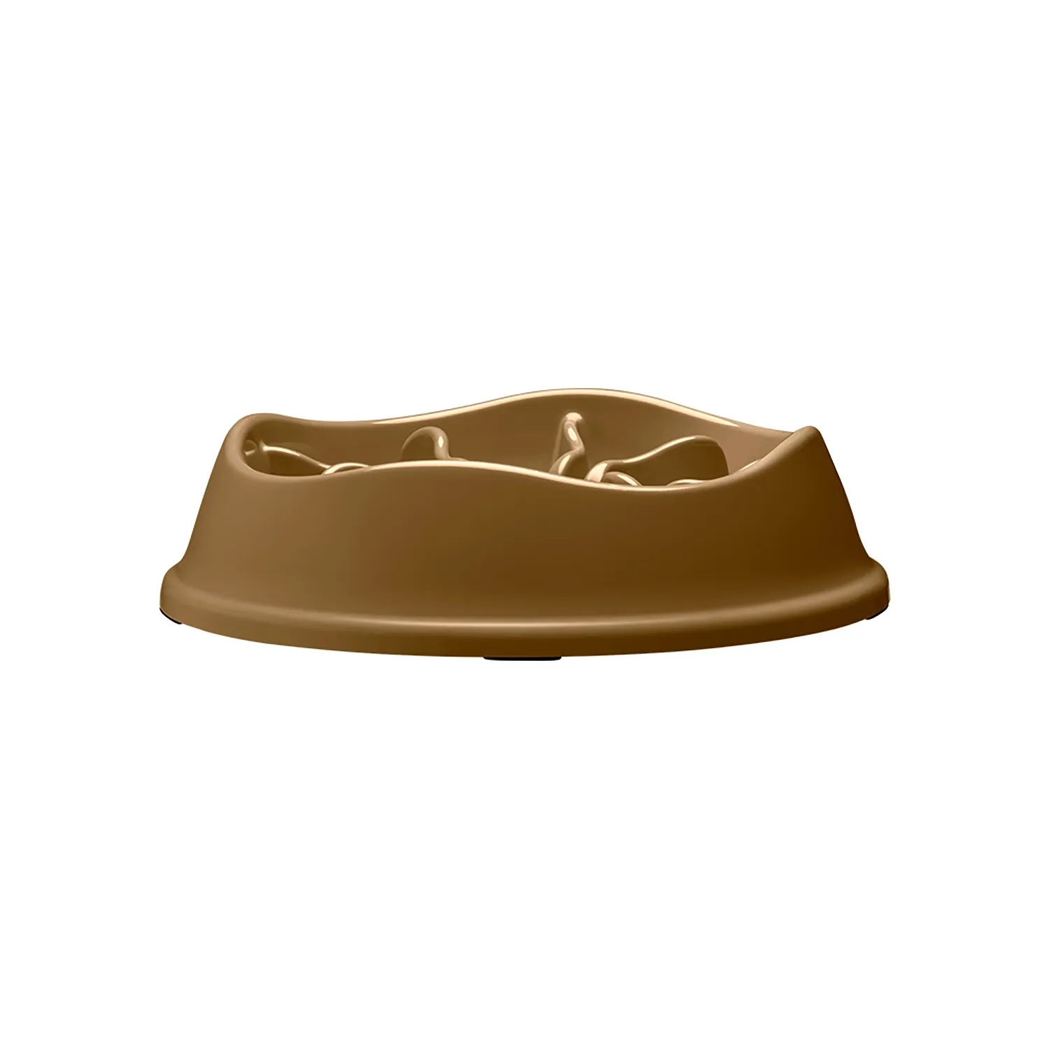 Detalhes-do-Comedouro-Lento-com-Labirinto-Stark-Pet-Bege-de-lado
