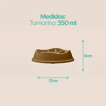 Medidas-do-Comedouro-Lento-com-Labirinto-Stark-Pet-Bege-de-350ml
