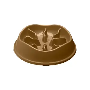 Comedouro Lento com Labirinto Stark Pet Bege