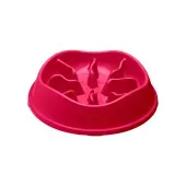 Comedouro Lento com Labirinto Stark Pet Magenta