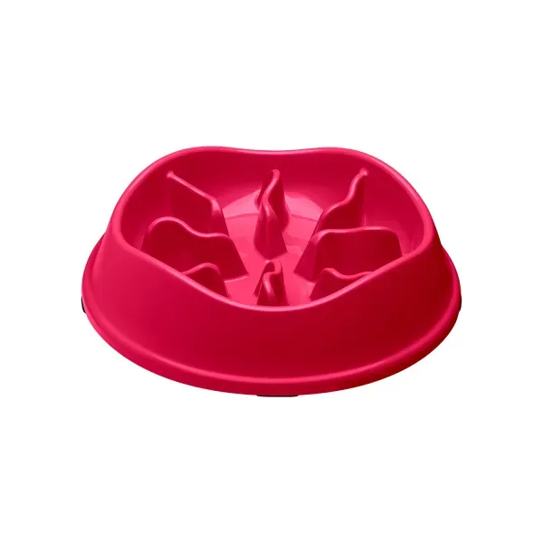 Comedouro Lento com Labirinto Stark Pet Magenta 350 ml