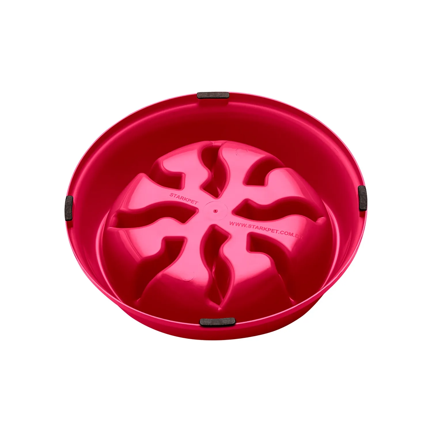 Parte-de-baixo-do-Comedouro-Lento-com-Labirinto-Stark-Pet-Magenta