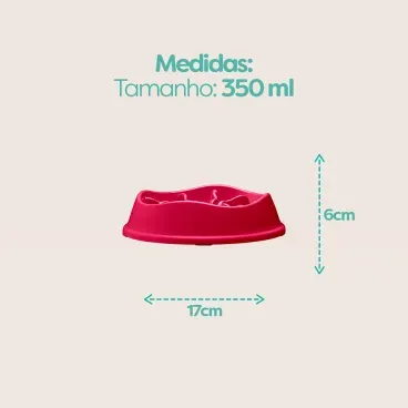 Medidas-do--Comedouro-Lento-com-Labirinto-Stark-Pet-Magenta-de-350ml
