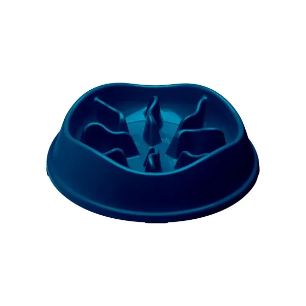 Comedouro Lento com Labirinto Stark Pet Azul 550 ml