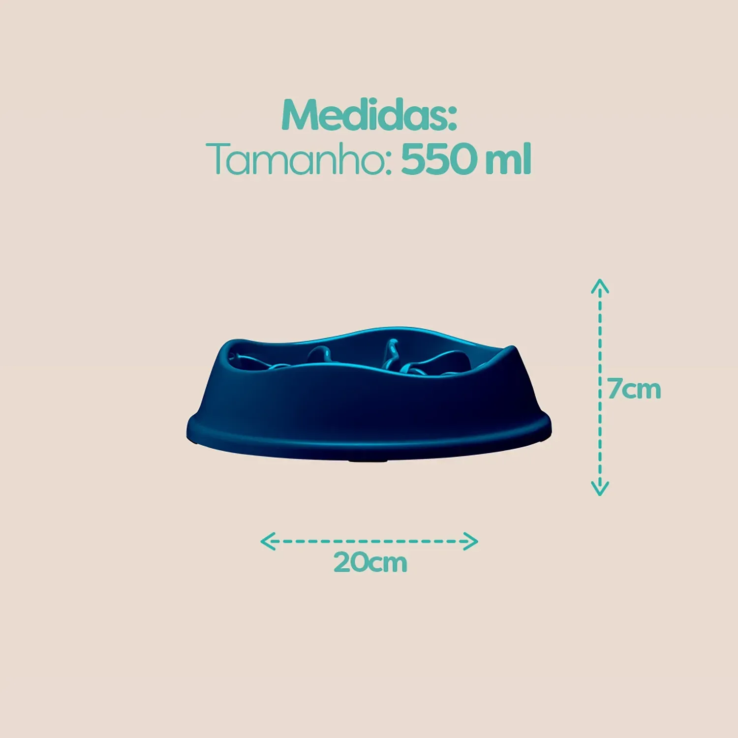 Medidas-do-Comedouro-Lento-com-Labirinto-Stark-Pet-Azul-de-550ml