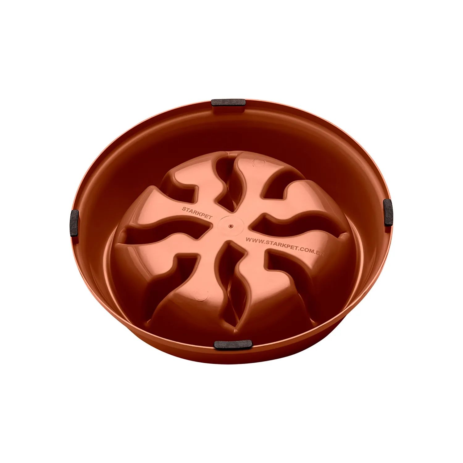 Comedouro Lento com Labirinto Stark Pet Cobre