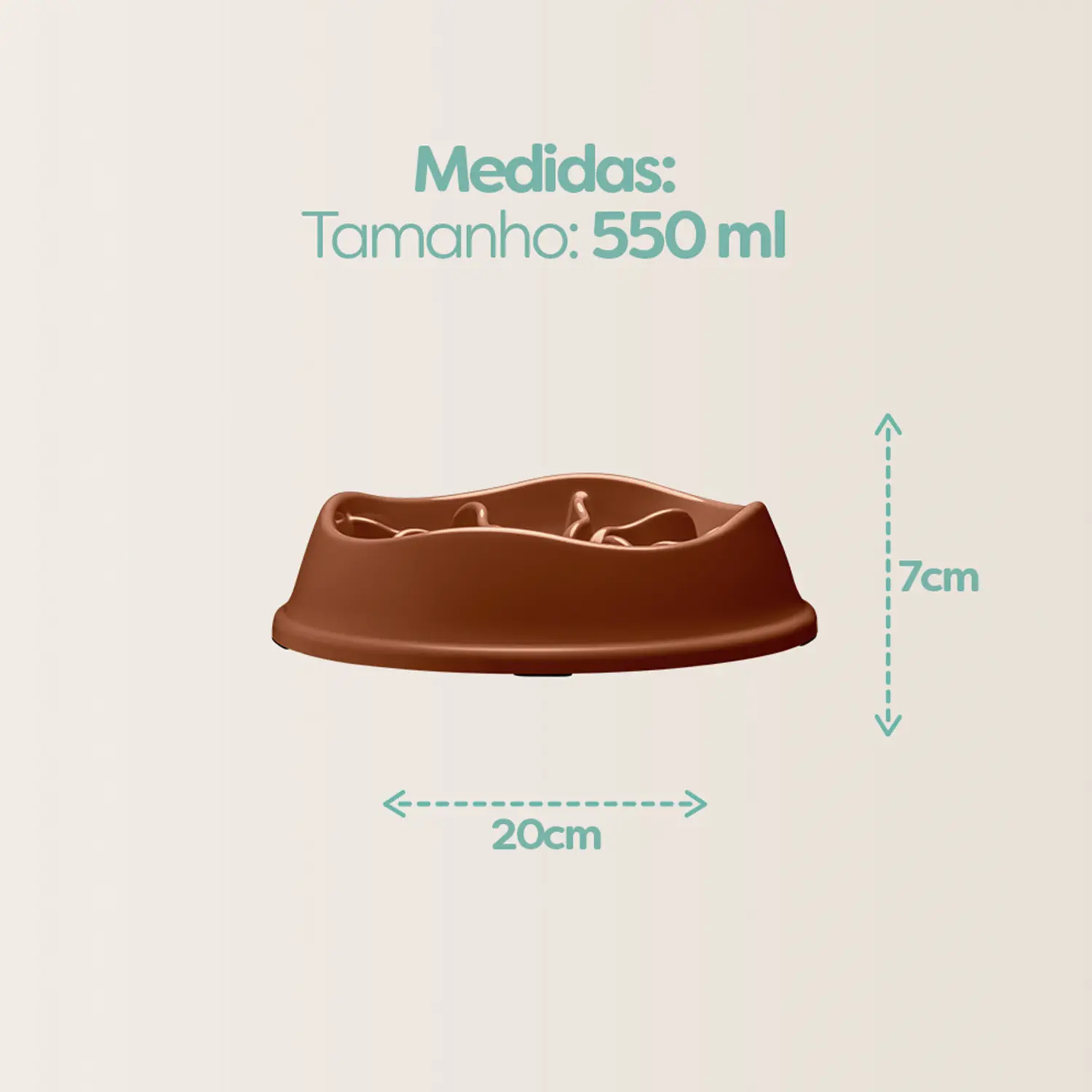 Medidas-do-Comedouro-Lento-com-Labirinto-Stark-Pet-Cobre-de-550-ml