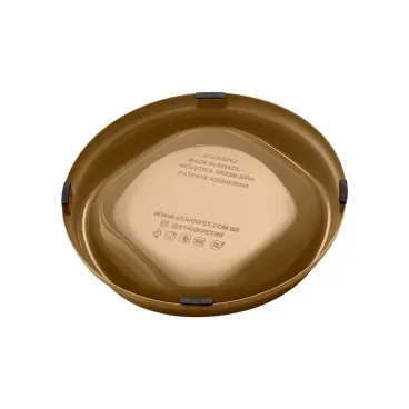 Parte-de-baixo-do-Comedouro-Raso-para-Gatos-Stark-Pet-Bege