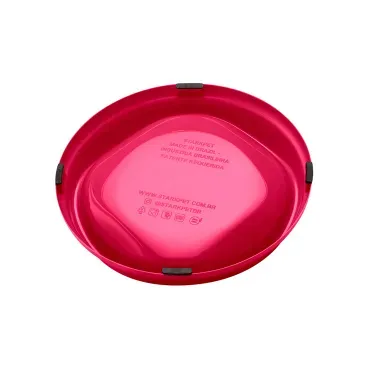 Parte-de-baixo-do-Comedouro-Raso-para-Gatos-Stark-Pet-Magenta