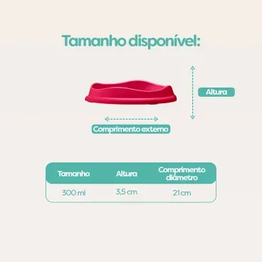 Tamanho-disponivel-do-Comedouro-Raso-para-Gatos-Stark-Pet-Magenta