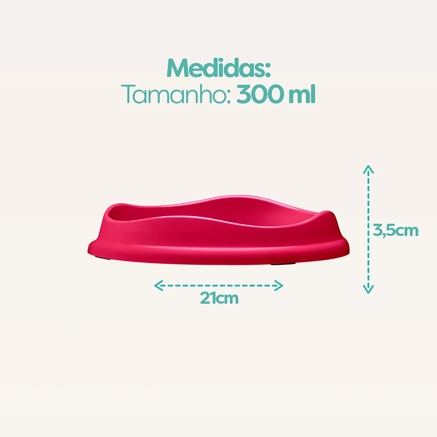 Comedouro Raso para Gatos Stark Pet Magenta