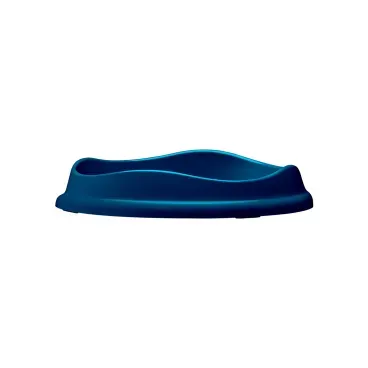 Detalhes-do-Lado-do-Comedouro-Raso-para-Gatos-Stark-Pet-Azul