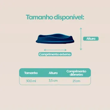 Tamanho-disponivel-do-Comedouro-Raso-para-Gatos-Stark-Pet-Azul