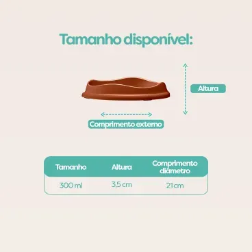 Tamanho-disponivel-do-Comedouro-Raso-para-Gatos-Stark-Pet-Cobre