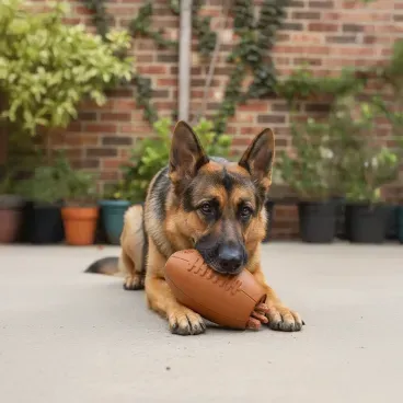 Pet-de-grande-porte-com-o-Brinquedo-Recheavel-Bola-Americana-Stark-Pet-Cobre