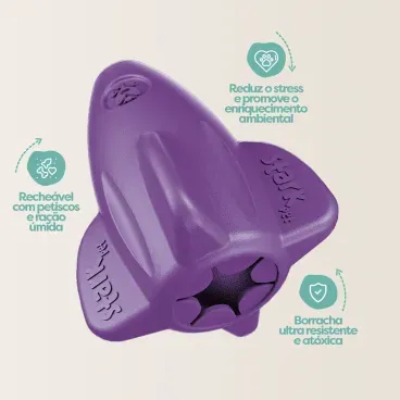 Beneficiosa-do-Brinquedo-Recheavel-Rocket-Stark-Pet-Roxo