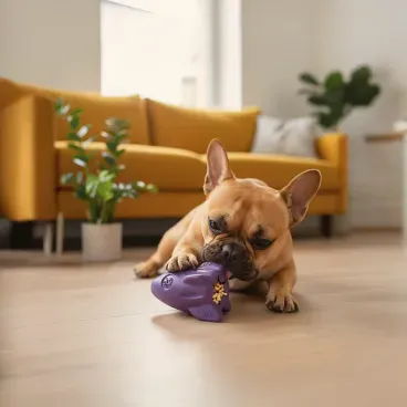 Pet-de-pequeno-porte-com-o-Brinquedo-Recheavel-Rocket-Stark-Pet-Roxo