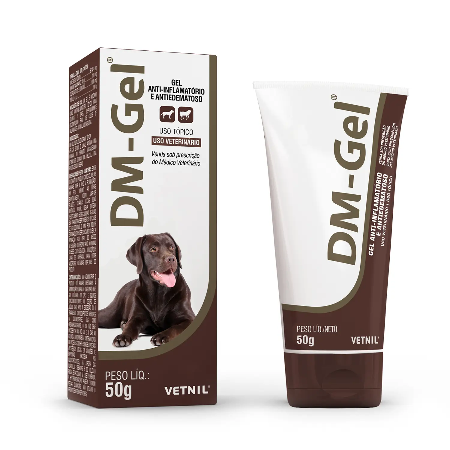 2-Anti-Inflamatorio DM-Gel para Caes e Equinos 50g