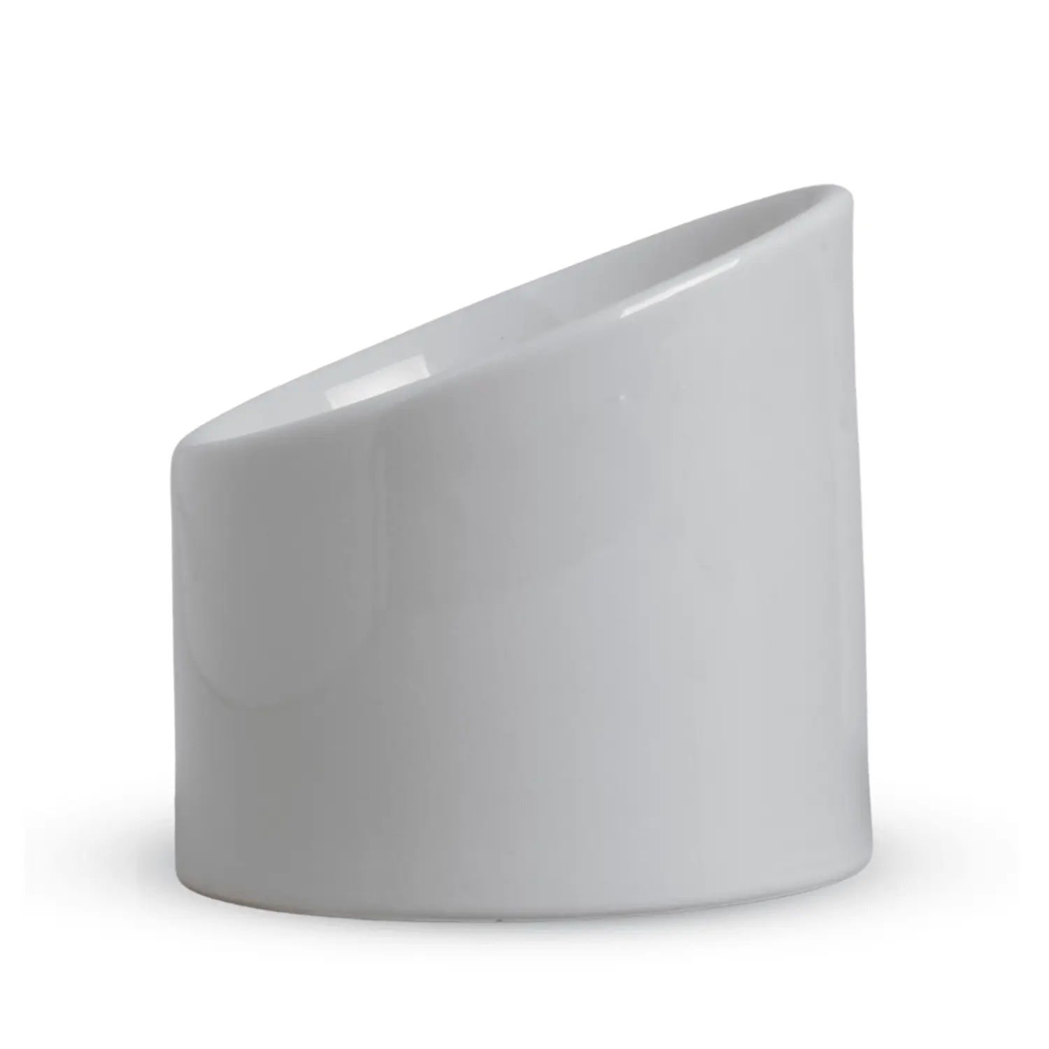 Comedouro Porcelana Alto Postura Correta Branco