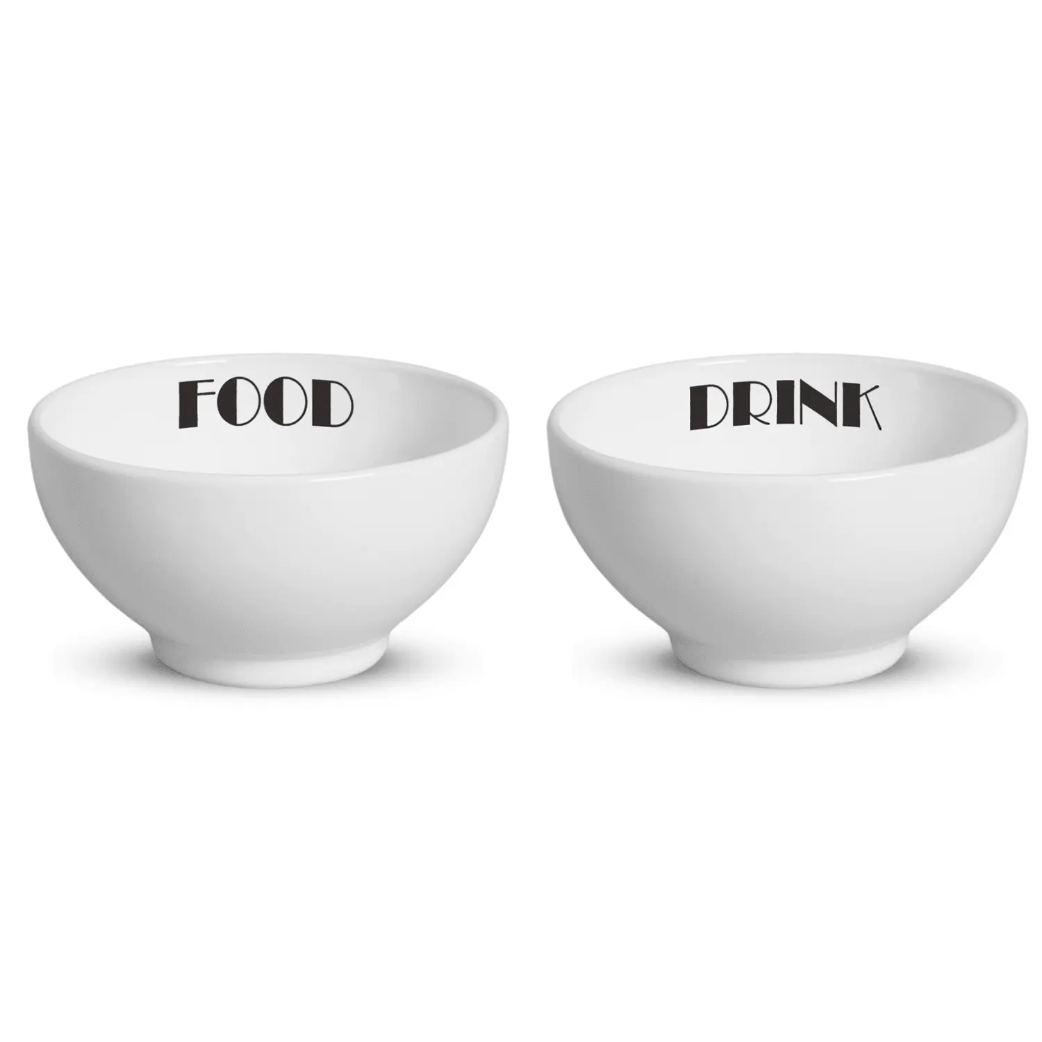 Comedouro Elevado Duplo Porcelana Branco