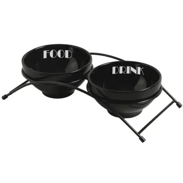 Comedouro-Elevado-Duplo-Ceramica-Regina-Preto-de-lado