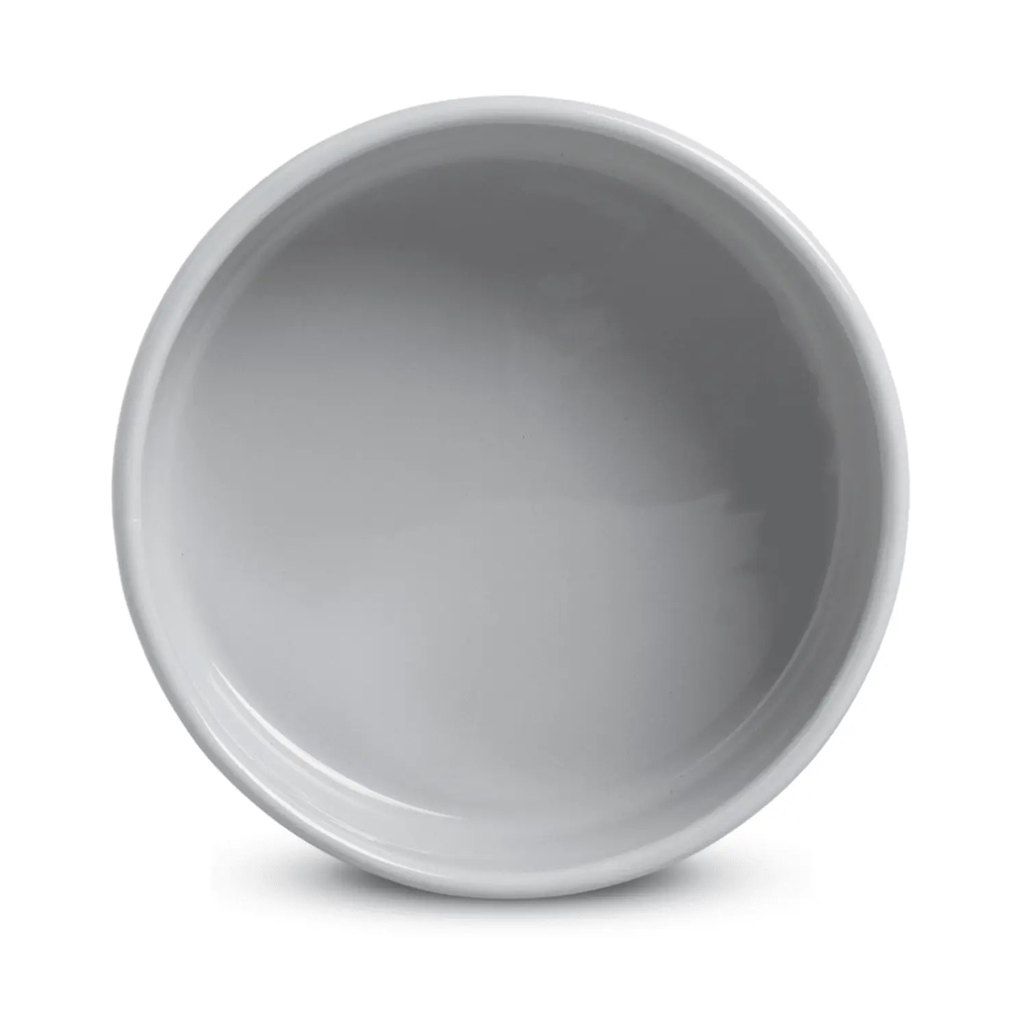 Comedouro Porcelana Grande Cinza