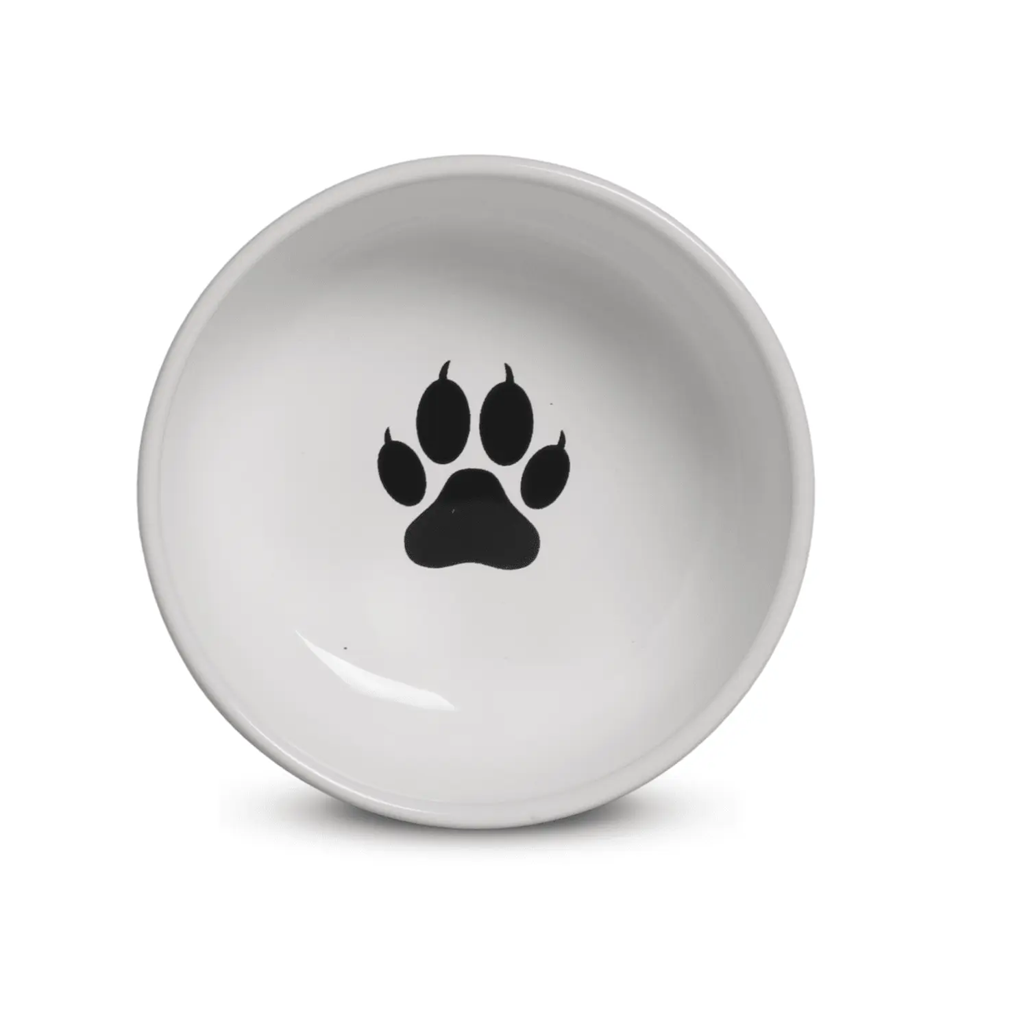 Comedouro Porcelana Meow Médio Branco
