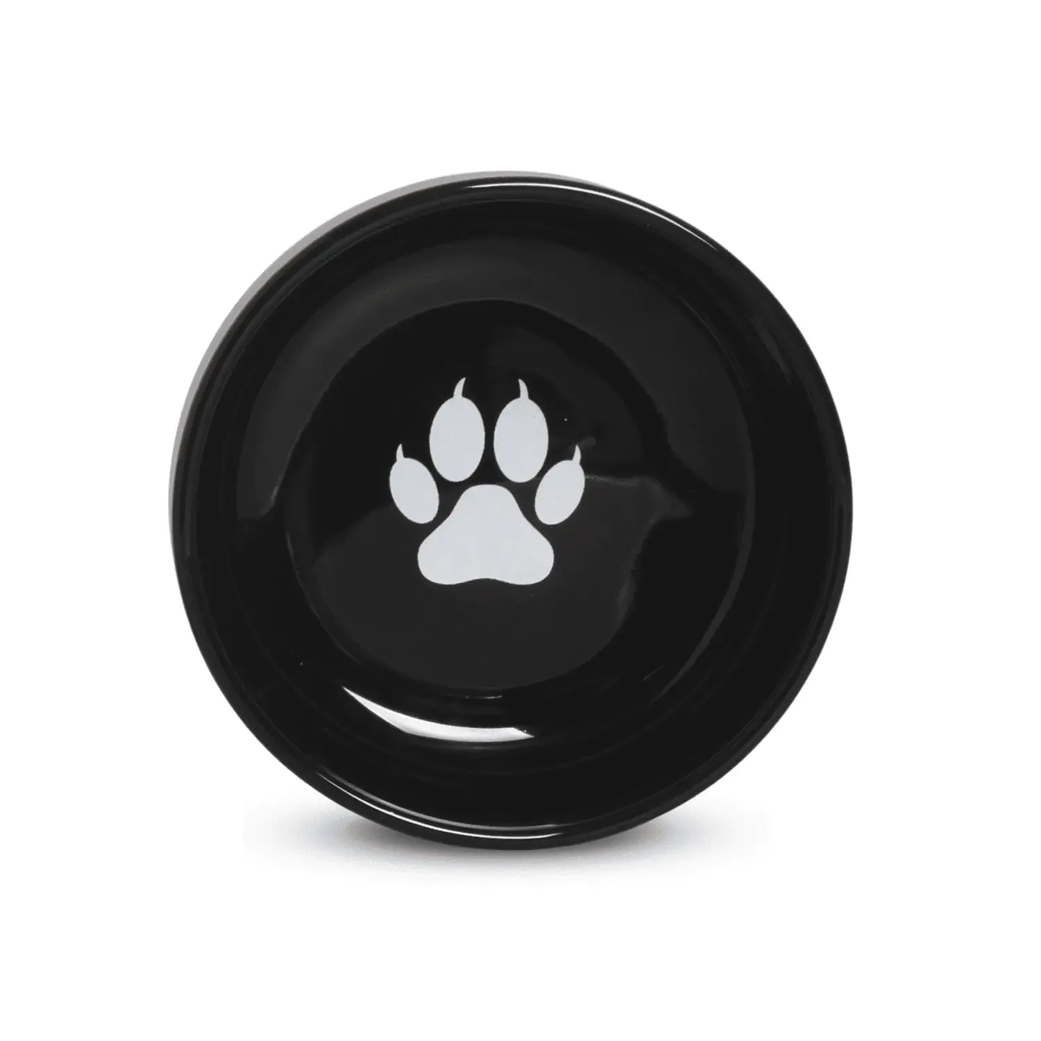 Comedouro Porcelana Meow Médio Preto