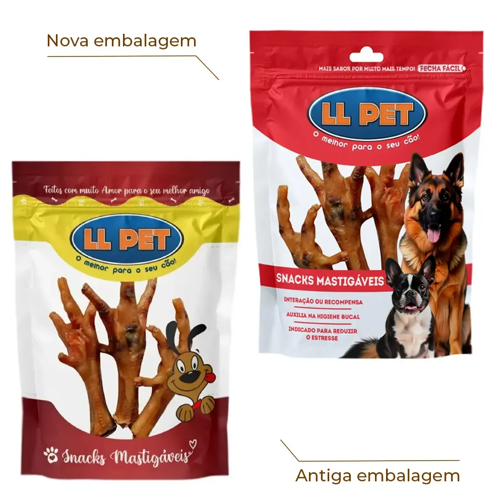 Petisco Pé de Galinha Desidratado LL Pet