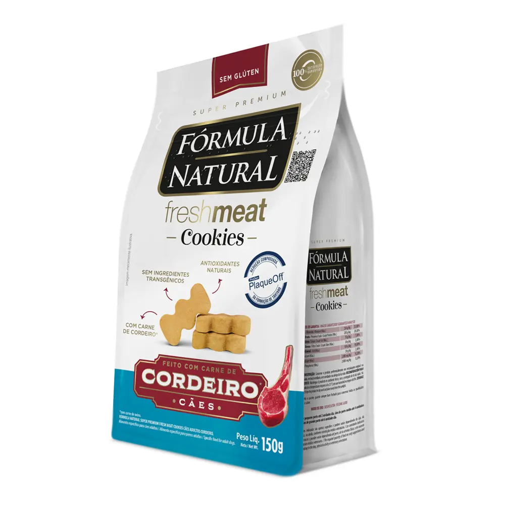 Cookies Fórmula Natural Fresh Meat Cães Adultos Cordeiro