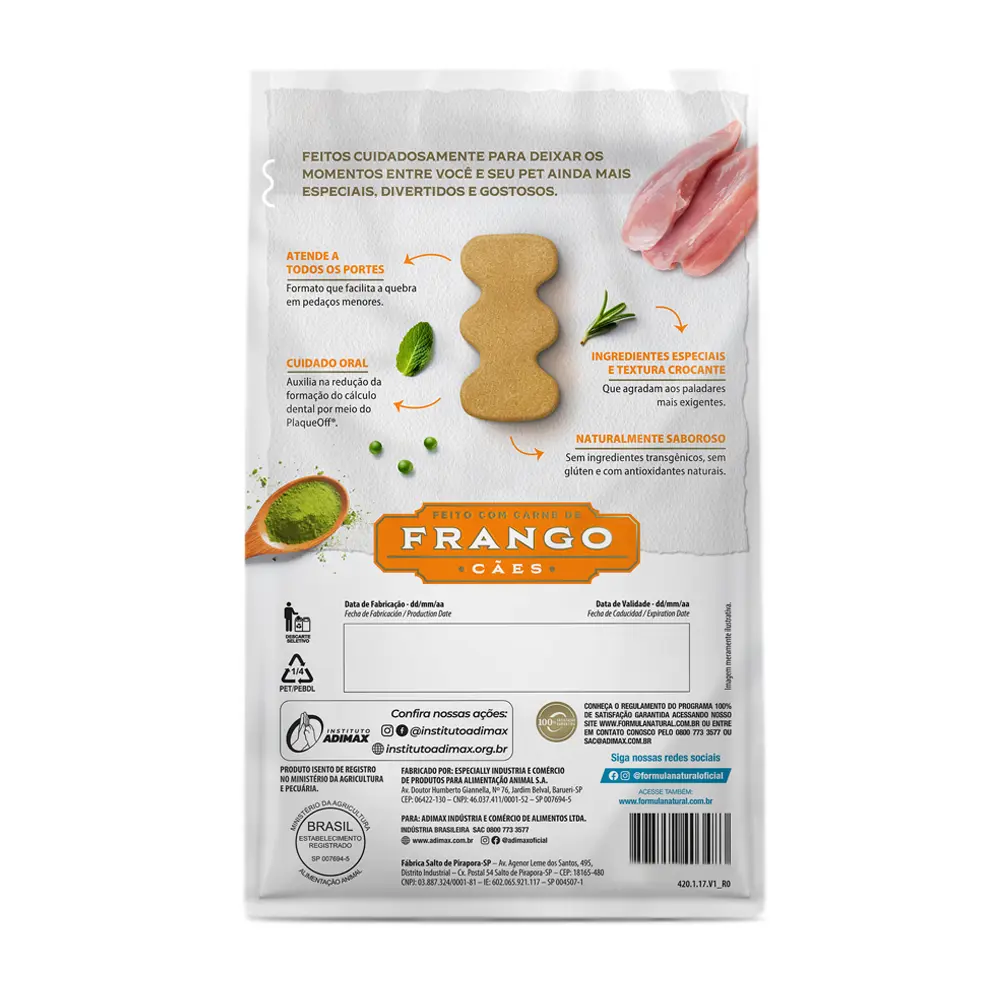 Cookies Fórmula Natural Fresh Meat Cães Adultos Frango Cookies Fórmula Natural Fresh Meat Cães Adultos Frango