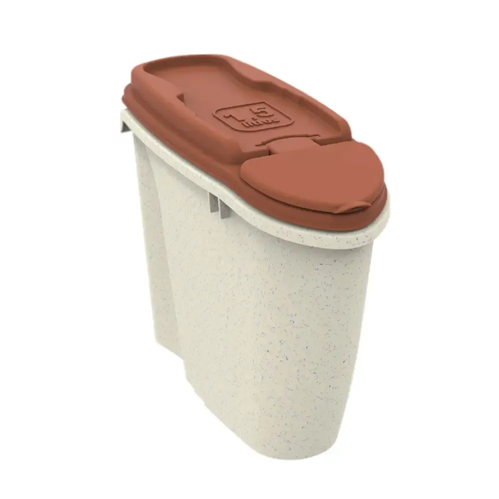 Porta-Ração Dispenser Home Plast Pet Mármore e Terra Vermelha