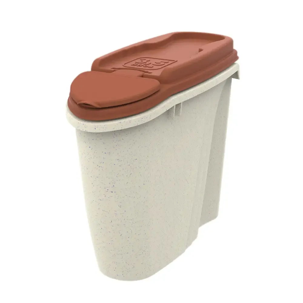 Porta-Ração Dispenser Home Plast Pet Mármore e Terra Vermelha