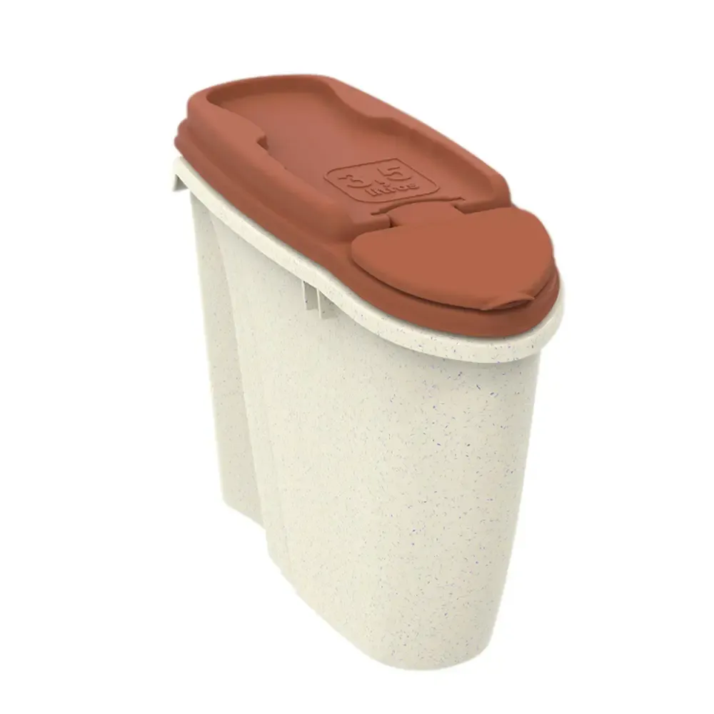Porta-Ração Dispenser Home Plast Pet Mármore e Terra Vermelha
