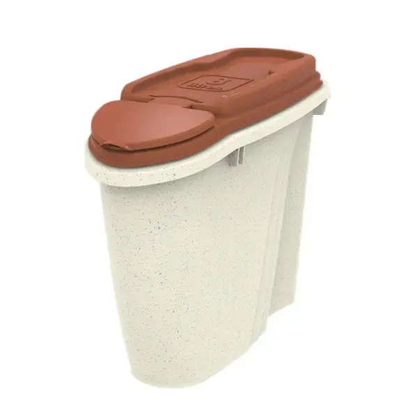 Porta-Ração Dispenser Home Plast Pet Mármore e Terra Vermelha 8 L