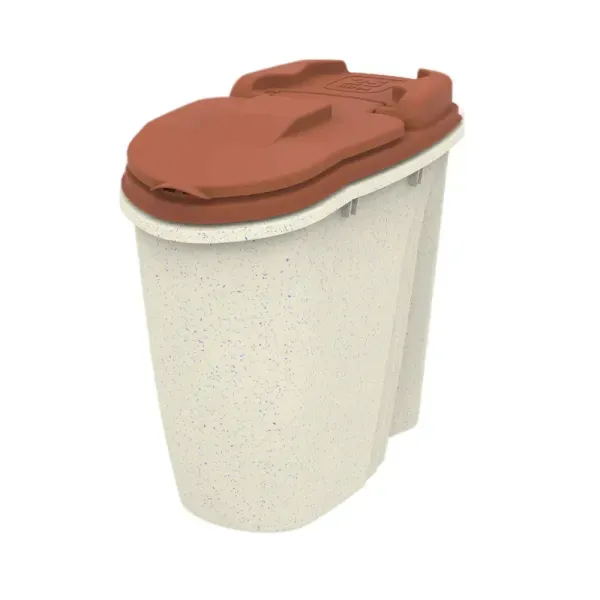 Porta-Ração Dispenser Home Plast Pet Mármore e Terra Vermelha 25 L