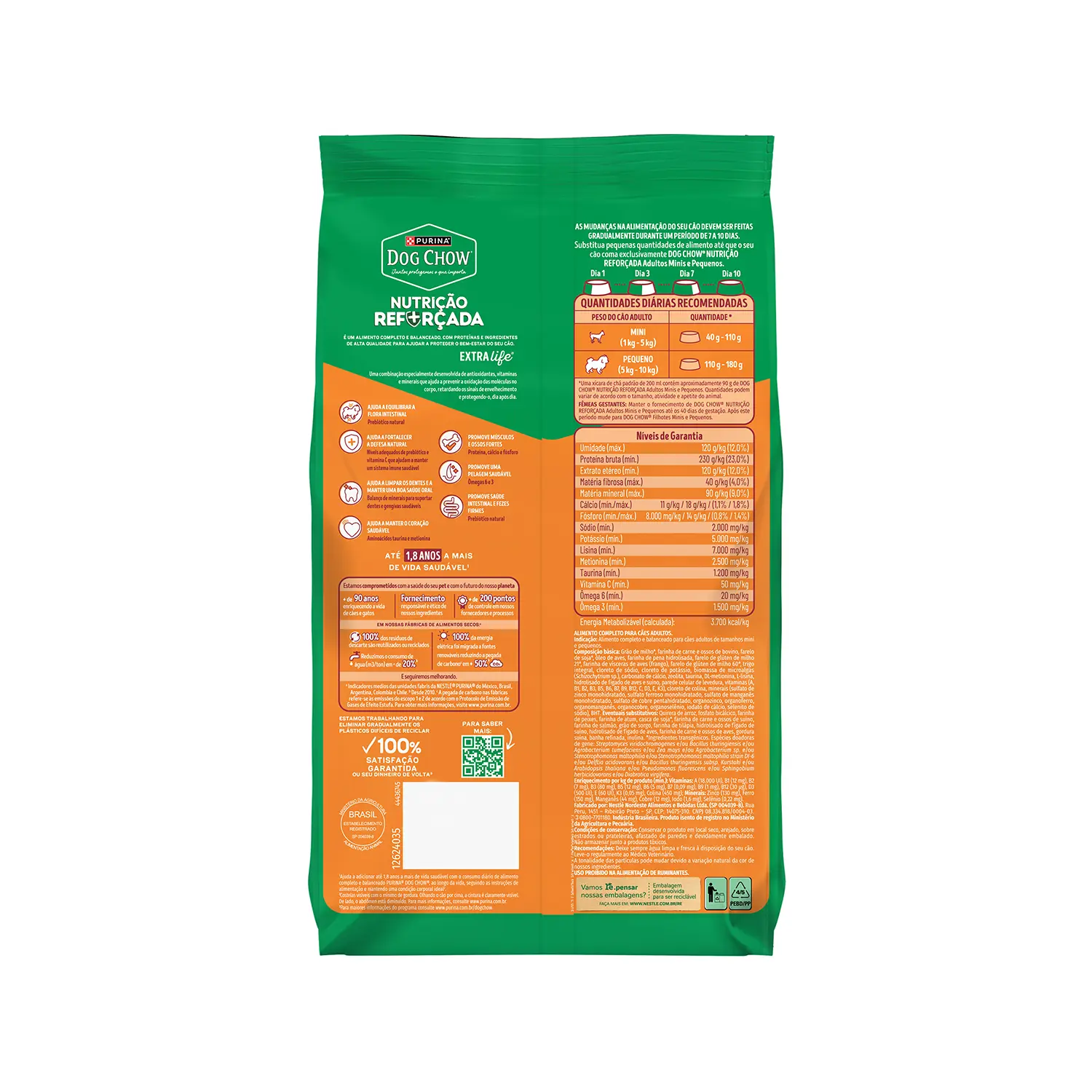 Ração Dog Chow Cães Adultos Minis e Pequenos Carne, Frango e Arroz