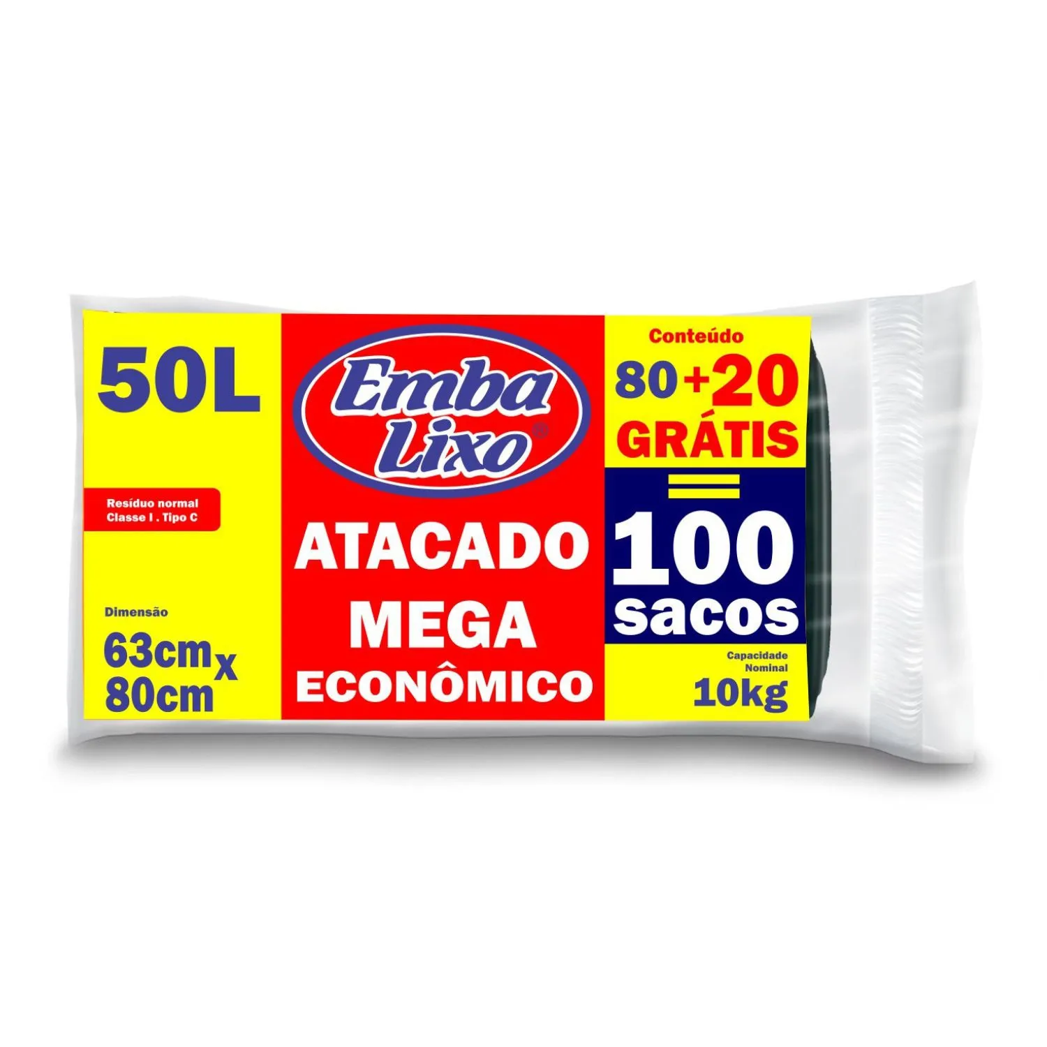 Saco para Lixo Mega Econômico Embalixo