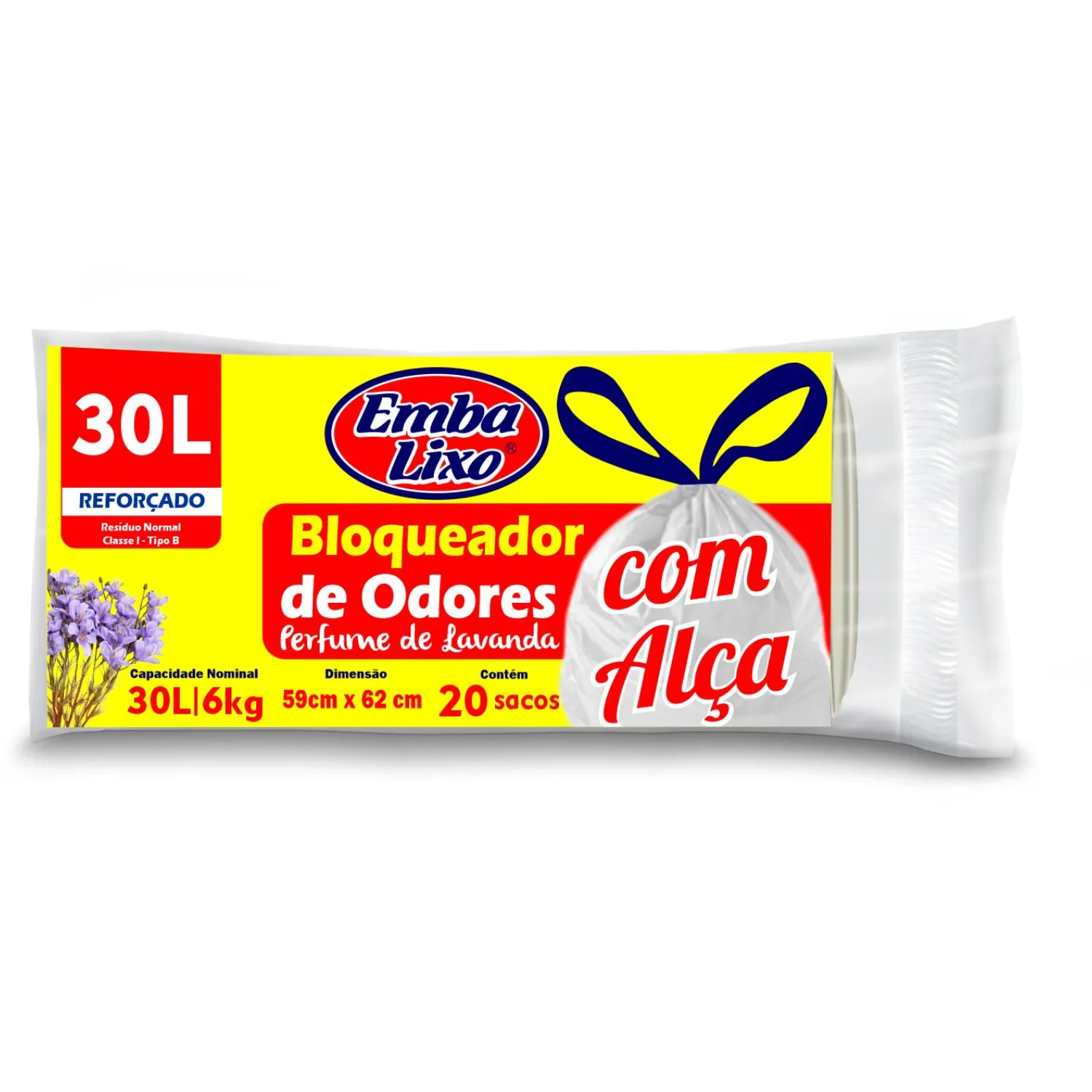 Saco para Lixo com Alças Embalixo Bloqueador de Odor
