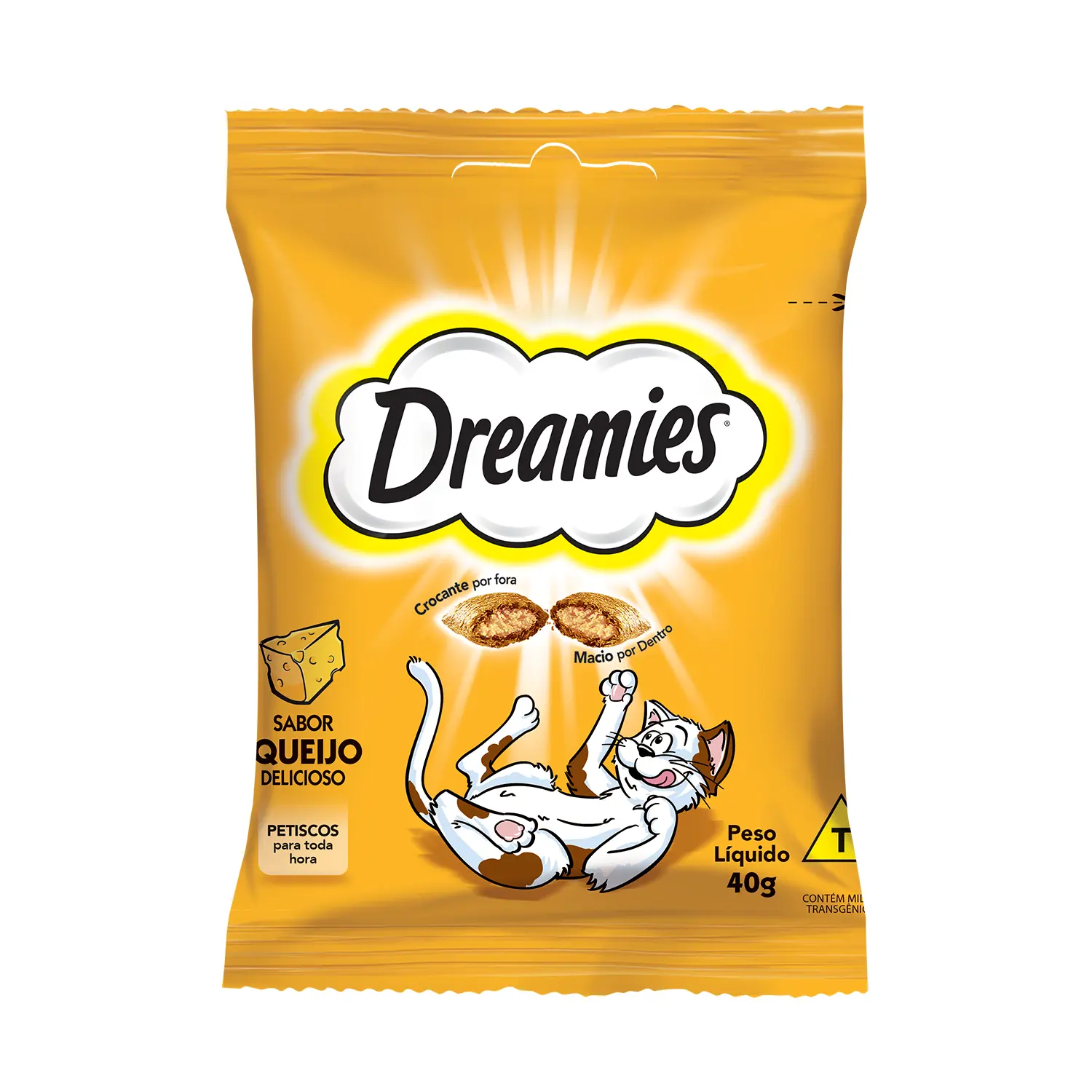 2-Petisco Dreamies Queijo para Gatos 40g