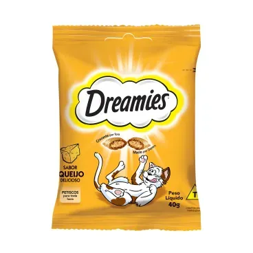 2-Petisco Dreamies Queijo para Gatos 40g