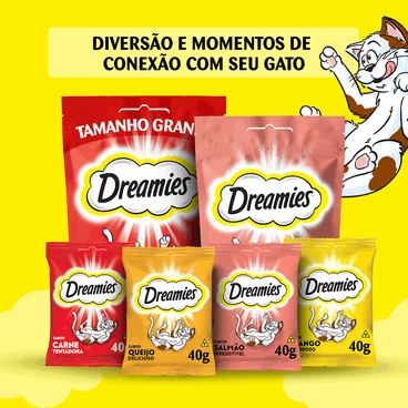 Petisco-Dreamies--para-Gatos-Adultos-linha-completa--carne-queijo-frango-e-salmao-