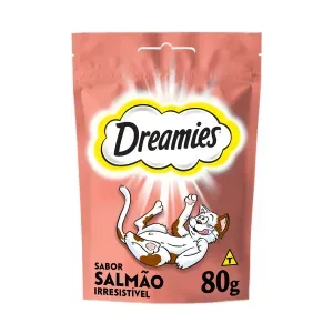 Petisco Dreamies Salmão Irresistível Gatos Adultos