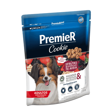 Cookie-Premier-Caes-Adultos-Porte-Pequeno-Frutas-Vermelhas-e-Aveia-250g-lateral